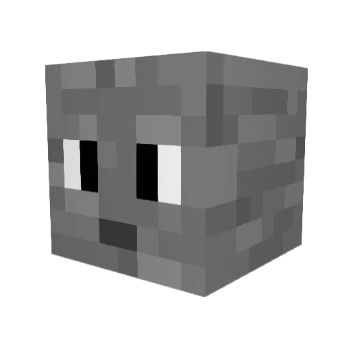 xNaiomix Minecraft avatar head, 3D render