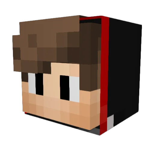 xNarkoz Minecraft avatar head, 3D render