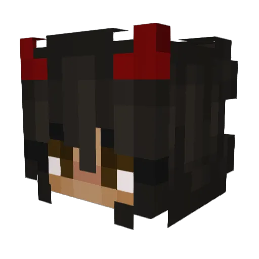 xNatyla Minecraft avatar head, 3D render