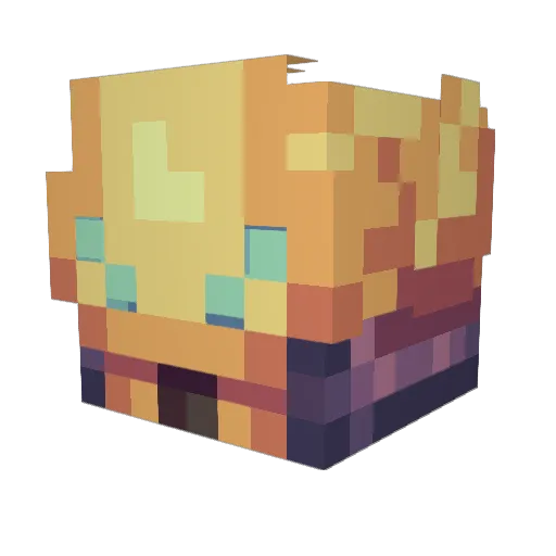xNegaMogeko Minecraft avatar head, 3D render