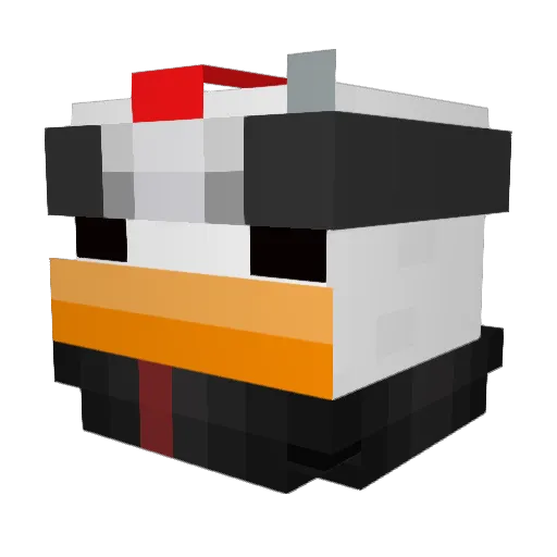 xNemoYT Minecraft avatar head, 3D render