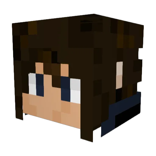 xNene0790x Minecraft avatar head, 3D render