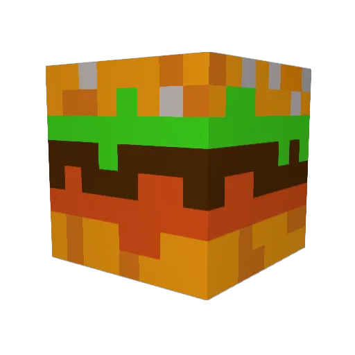xNeptor Minecraft avatar head, 3D render
