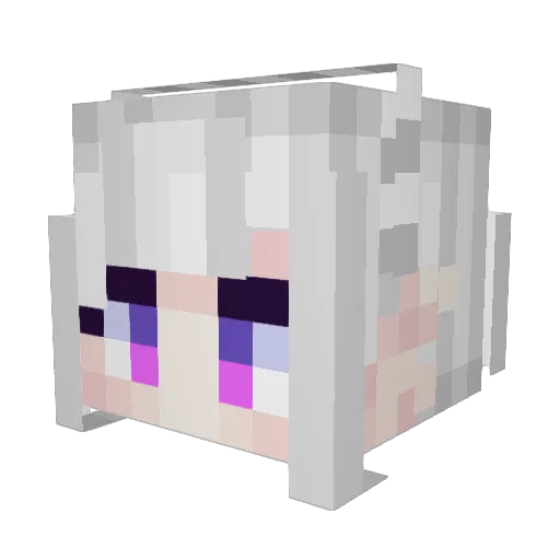 xNerowo Minecraft avatar head, 3D render