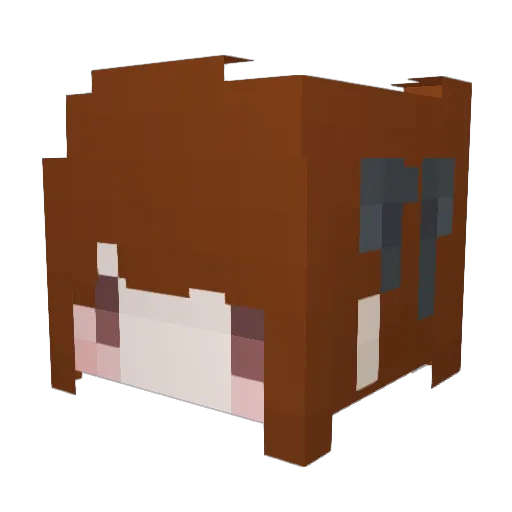 xNesaria1218 Minecraft avatar head, 3D render