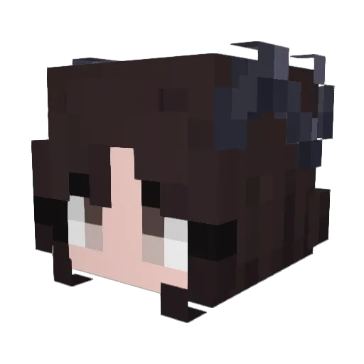 xNessix Minecraft avatar head, 3D render