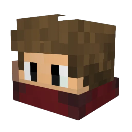 xNestoreos Minecraft avatar head, 3D render