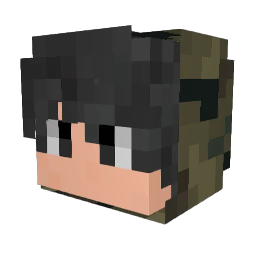 xNewMasterX Minecraft avatar head, 3D render