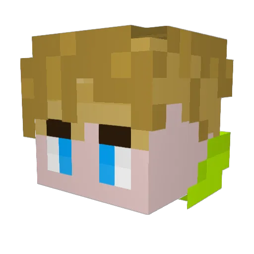 xNexyy Minecraft avatar head, 3D render