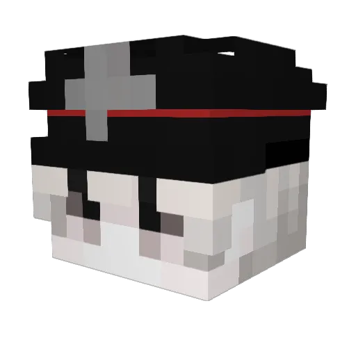 xNeymarz Minecraft avatar head, 3D render