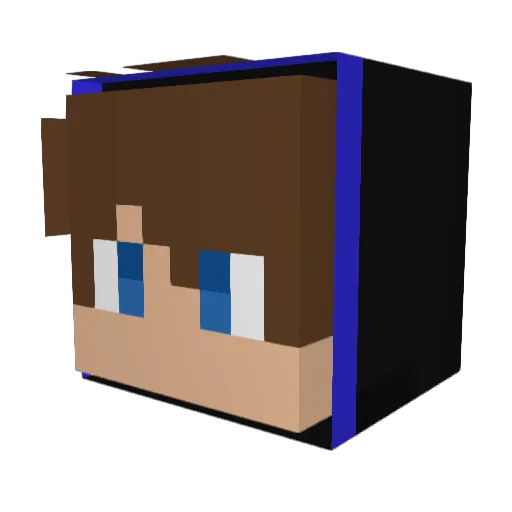 xNick1905 Minecraft avatar head, 3D render