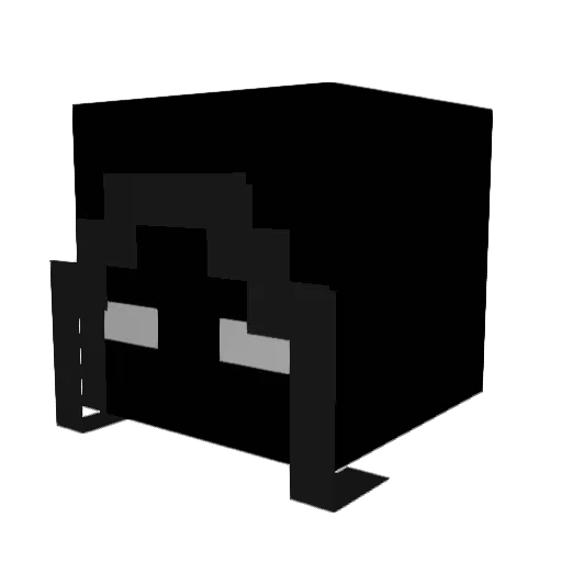 xNieo Minecraft avatar head, 3D render