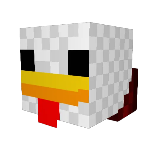 xNight01 Minecraft avatar head, 3D render