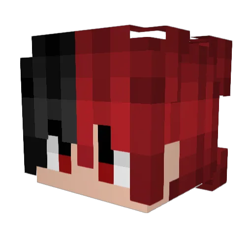 xNightt Minecraft avatar head, 3D render