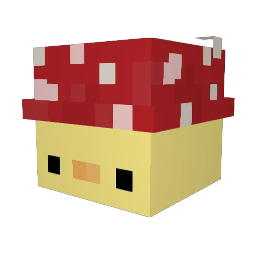 xNihal Minecraft avatar head, 3D render