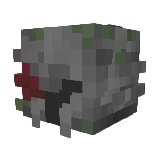 xNikirasu Minecraft avatar head, 3D render