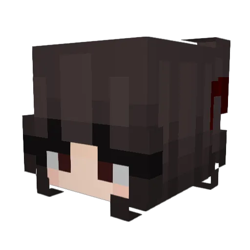 xNinian Minecraft avatar head, 3D render