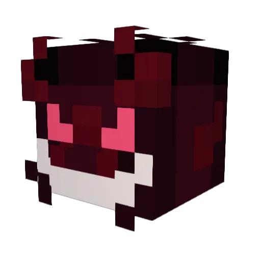 xNiuNia Minecraft avatar head, 3D render