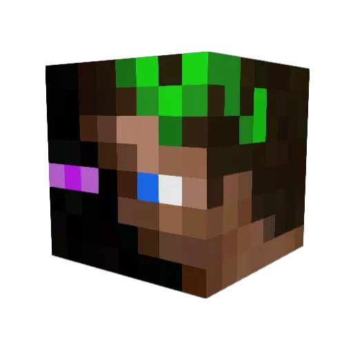 xNoobxShadow Minecraft avatar head, 3D render