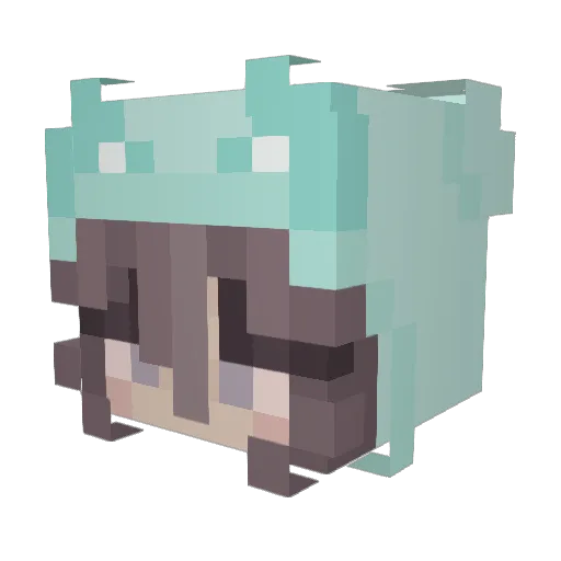xNora_Lx Minecraft avatar head, 3D render