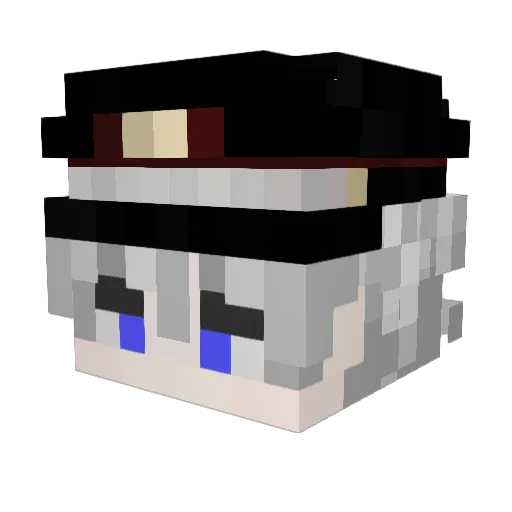 xNotLuxy Minecraft avatar head, 3D render