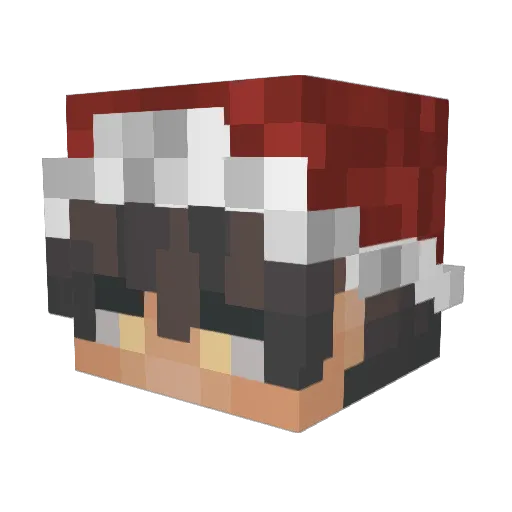 xNoxxy Minecraft avatar head, 3D render