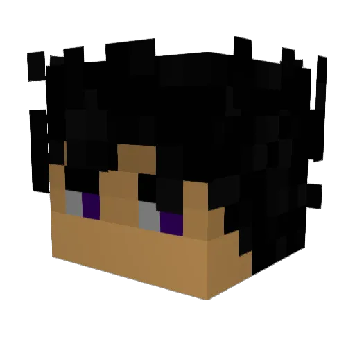 xNseevzl Minecraft avatar head, 3D render