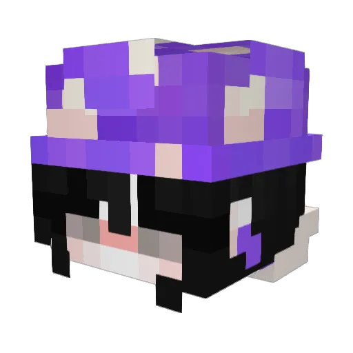 xNylaa Minecraft avatar head, 3D render