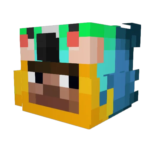 xOg_Nitr0 Minecraft avatar head, 3D render