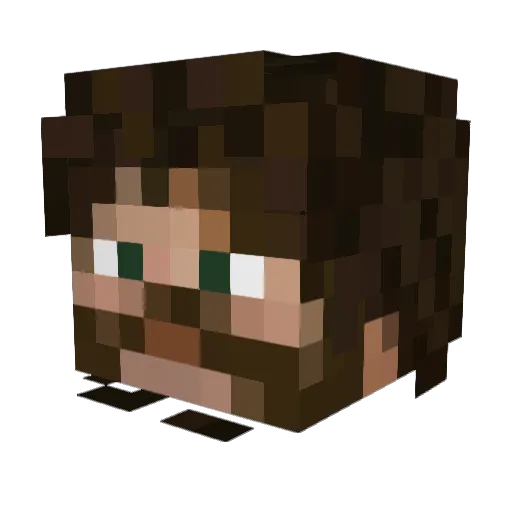 xOksnes Minecraft avatar head, 3D render