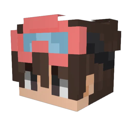 xOnlyAlone Minecraft avatar head, 3D render
