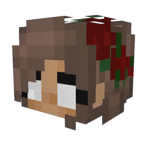 xOnlyAnnx Minecraft avatar head, 3D render