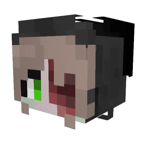xOpheria Minecraft avatar head, 3D render