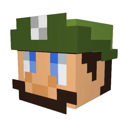 xOrbitalz Minecraft avatar head, 3D render