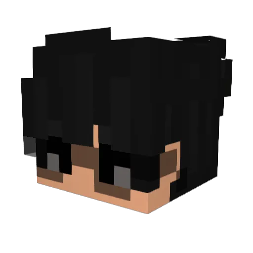xOs_marx Minecraft avatar head, 3D render
