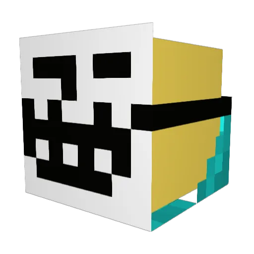 xOskeez Minecraft avatar head, 3D render