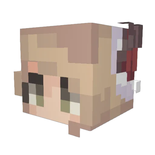 xOurLastDayx Minecraft avatar head, 3D render