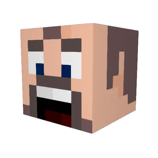 xOwiJimmy Minecraft avatar head, 3D render