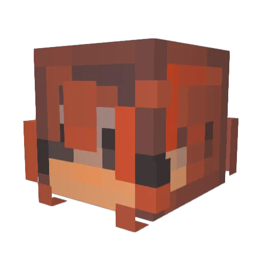 xP3ralx Minecraft avatar head, 3D render