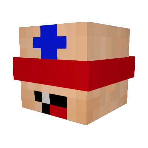 xPRITZKERx Minecraft avatar head, 3D render