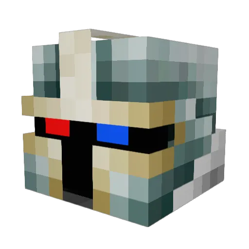 xPXLWolfInfinity Minecraft avatar head, 3D render