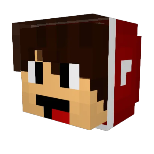 xPagan Minecraft avatar head, 3D render