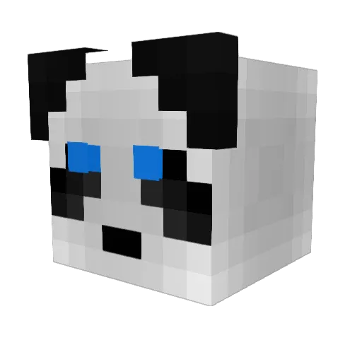 xPandoryx Minecraft avatar head, 3D render