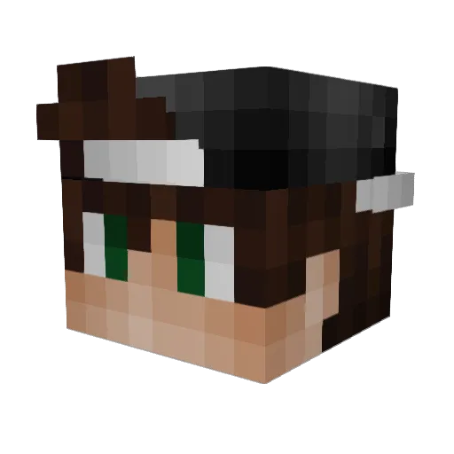 xPantox Minecraft avatar head, 3D render