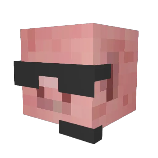 xPapkar Minecraft avatar head, 3D render