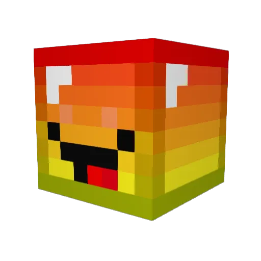 xPaul360 Minecraft avatar head, 3D render