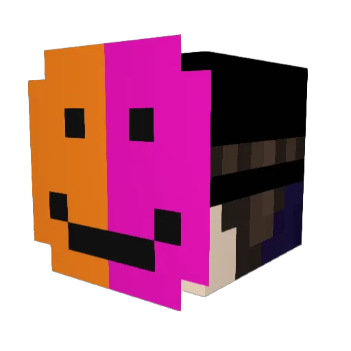 xPax_YT Minecraft avatar head, 3D render