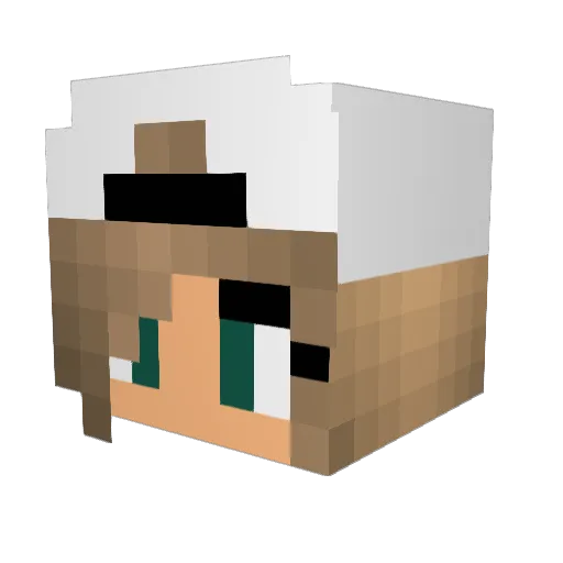 xPeech Minecraft avatar head, 3D render