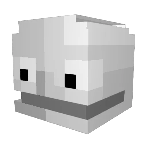 xPejezb Minecraft avatar head, 3D render