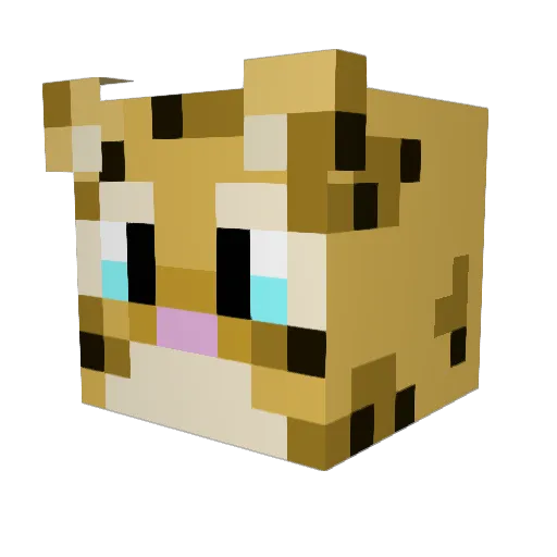 xPexsiak Minecraft avatar head, 3D render
